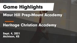 Maur Hill Prep-Mount Academy  vs Heritage Christian Academy Game Highlights - Sept. 4, 2021