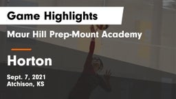 Maur Hill Prep-Mount Academy  vs Horton  Game Highlights - Sept. 7, 2021