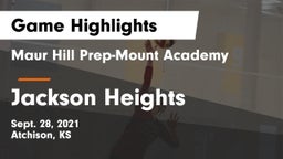 Maur Hill Prep-Mount Academy  vs Jackson Heights  Game Highlights - Sept. 28, 2021