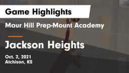 Maur Hill Prep-Mount Academy  vs Jackson Heights  Game Highlights - Oct. 2, 2021