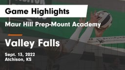 Maur Hill Prep-Mount Academy  vs Valley Falls Game Highlights - Sept. 13, 2022