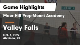 Maur Hill Prep-Mount Academy  vs Valley Falls Game Highlights - Oct. 1, 2022