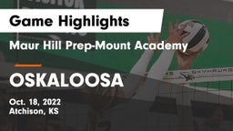 Maur Hill Prep-Mount Academy  vs OSKALOOSA  Game Highlights - Oct. 18, 2022
