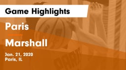 Paris  vs Marshall  Game Highlights - Jan. 21, 2020