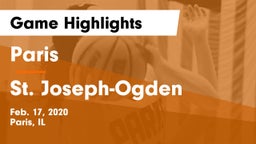 Paris  vs St. Joseph-Ogden  Game Highlights - Feb. 17, 2020