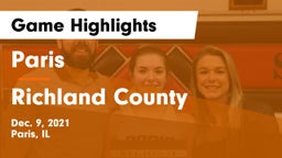 Paris  vs Richland County  Game Highlights - Dec. 9, 2021