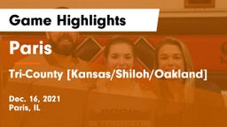 Paris  vs Tri-County [Kansas/Shiloh/Oakland] Game Highlights - Dec. 16, 2021