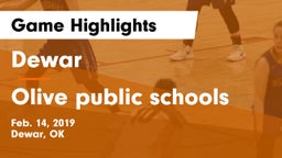 Dewar  vs Olive public schools Game Highlights - Feb. 14, 2019