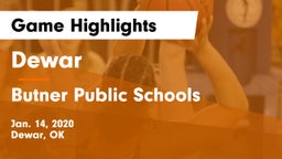 Dewar  vs Butner Public Schools Game Highlights - Jan. 14, 2020
