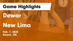 Dewar  vs New Lima  Game Highlights - Feb. 7, 2020