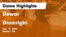 Dewar  vs Drumright Game Highlights - Jan. 17, 2022