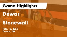 Dewar  vs Stonewall Game Highlights - Feb. 16, 2023