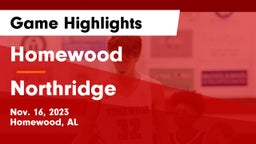 Homewood  vs Northridge  Game Highlights - Nov. 16, 2023