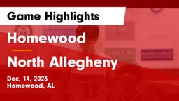 Homewood  vs North Allegheny  Game Highlights - Dec. 14, 2023