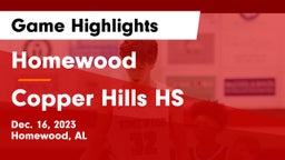 Homewood  vs Copper Hills HS Game Highlights - Dec. 16, 2023