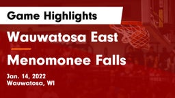 Wauwatosa East  vs Menomonee Falls  Game Highlights - Jan. 14, 2022