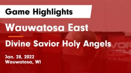 Wauwatosa East  vs Divine Savior Holy Angels Game Highlights - Jan. 28, 2022