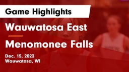 Wauwatosa East  vs Menomonee Falls  Game Highlights - Dec. 15, 2023