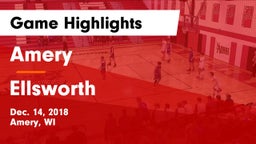 Amery  vs Ellsworth  Game Highlights - Dec. 14, 2018