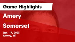 Amery  vs Somerset  Game Highlights - Jan. 17, 2023