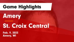 Amery  vs St. Croix Central  Game Highlights - Feb. 9, 2023