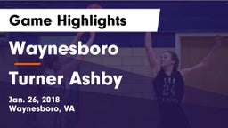 Waynesboro  vs Turner Ashby  Game Highlights - Jan. 26, 2018