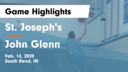 St. Joseph's  vs John Glenn  Game Highlights - Feb. 14, 2020