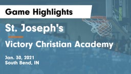 St. Joseph's  vs Victory Christian Academy Game Highlights - Jan. 30, 2021