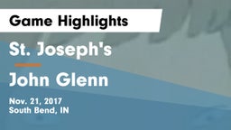 St. Joseph's  vs John Glenn  Game Highlights - Nov. 21, 2017