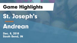 St. Joseph's  vs Andrean  Game Highlights - Dec. 8, 2018