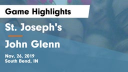 St. Joseph's  vs John Glenn  Game Highlights - Nov. 26, 2019