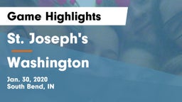 St. Joseph's  vs Washington  Game Highlights - Jan. 30, 2020