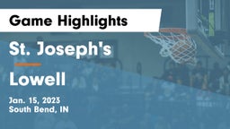 St. Joseph's  vs Lowell  Game Highlights - Jan. 15, 2023