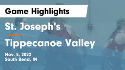St. Joseph's  vs Tippecanoe Valley  Game Highlights - Nov. 5, 2022