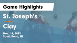 St. Joseph's  vs Clay  Game Highlights - Nov. 14, 2023