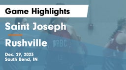 Saint Joseph  vs Rushville  Game Highlights - Dec. 29, 2023