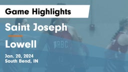 Saint Joseph  vs Lowell  Game Highlights - Jan. 20, 2024