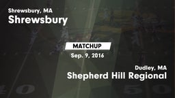 Matchup: Shrewsbury High vs. Shepherd Hill Regional  2016