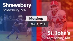 Matchup: Shrewsbury High vs. St. John's  2016