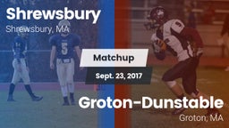 Matchup: Shrewsbury High vs. Groton-Dunstable  2017