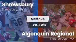 Matchup: Shrewsbury High vs. Algonquin Regional  2019