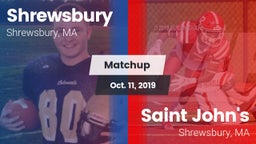 Matchup: Shrewsbury High vs. Saint John's  2019