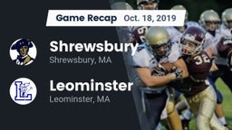 Recap: Shrewsbury  vs. Leominster  2019