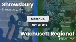 Matchup: Shrewsbury High vs. Wachusett Regional  2019
