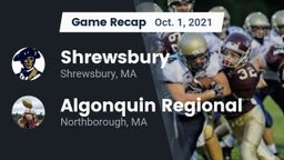 Recap: Shrewsbury  vs. Algonquin Regional  2021
