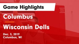 Columbus  vs Wisconsin Dells  Game Highlights - Dec. 3, 2019