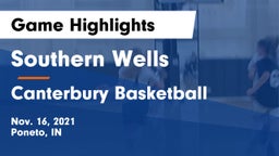 Southern Wells  vs Canterbury Basketball Game Highlights - Nov. 16, 2021