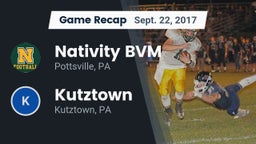 Recap: Nativity BVM  vs. Kutztown  2017