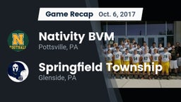 Recap: Nativity BVM  vs. Springfield Township  2017