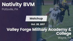 Matchup: Nativity BVM High vs. Valley Forge Military Academy & College 2017